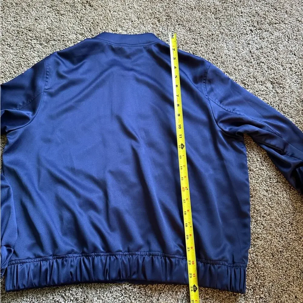 Michael Kors Deep Blue Jacket with Gold Accents